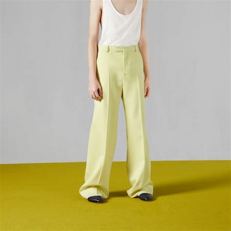 gucci wool gabardine pant|GUCCI Wool and silk.